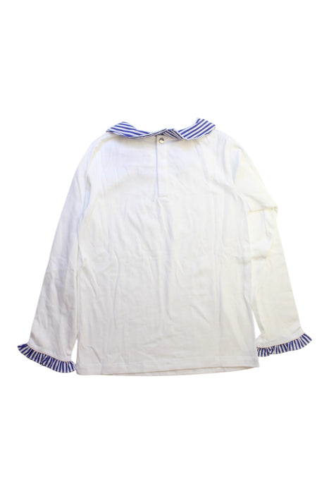 A White Long Sleeve Tops from Jacadi in size 8Y for girl. (Back View)