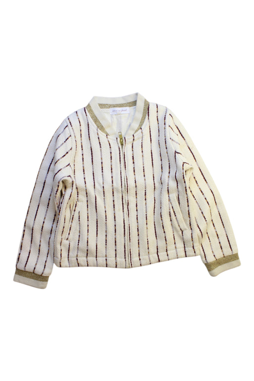 A White Lightweight Jackets from Excuse My French in size 6T for girl. (Front View)