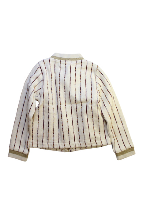A White Lightweight Jackets from Excuse My French in size 6T for girl. (Back View)