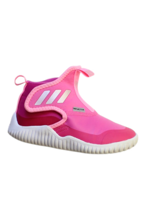A Pink Sneakers from Adidas in size 5T for girl. (Front View)