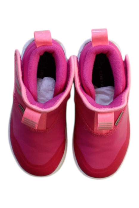 A Pink Sneakers from Adidas in size 5T for girl. (Back View)
