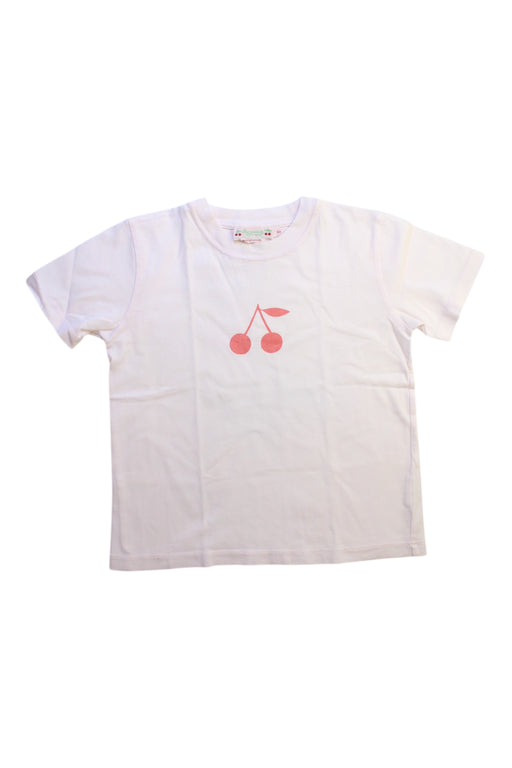 A White Short Sleeve T Shirts from Bonpoint in size 4T for girl. (Front View)