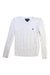 A White Knit Sweaters from Polo Ralph Lauren in size 4T for girl. (Front View)