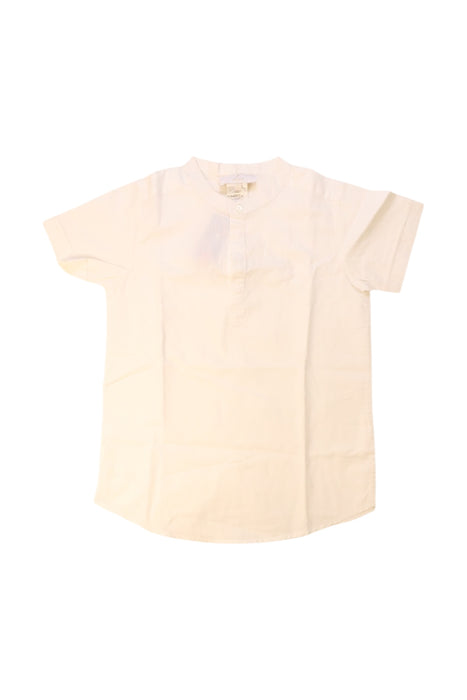 A White Short Sleeve Shirts from Jacadi in size 10Y for girl. (Front View)
