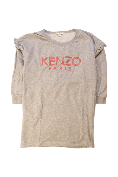 A Grey Long Sleeve T Shirts from Kenzo in size 8Y for girl. (Front View)