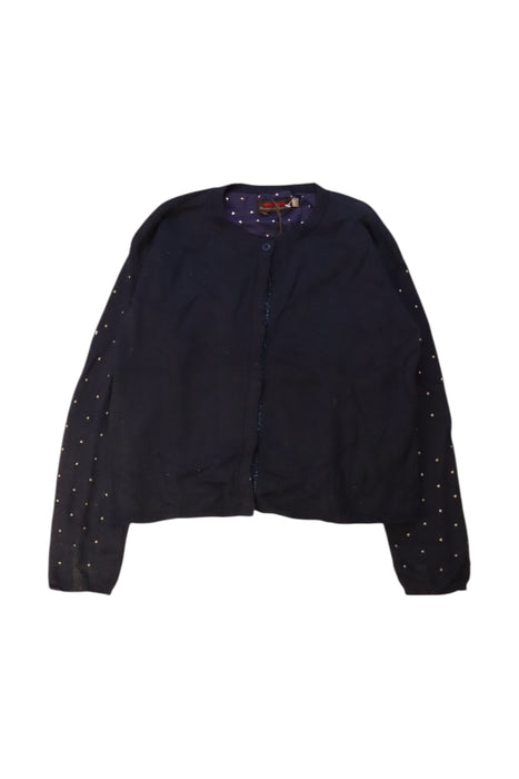 A Navy Cardigans from Catimini in size 8Y for girl. (Front View)