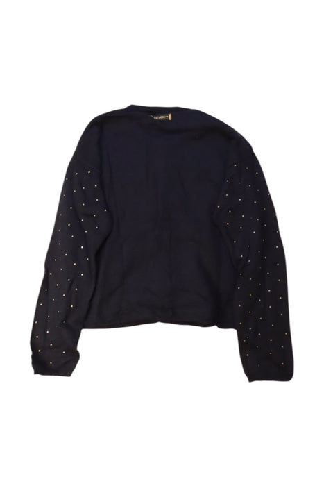 A Navy Cardigans from Catimini in size 8Y for girl. (Back View)