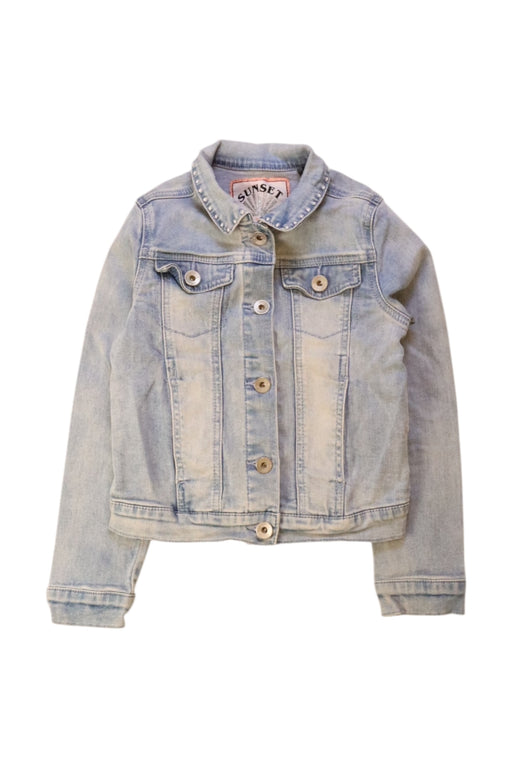 A Blue Lightweight Jackets from IKKS in size 8Y for girl. (Front View)