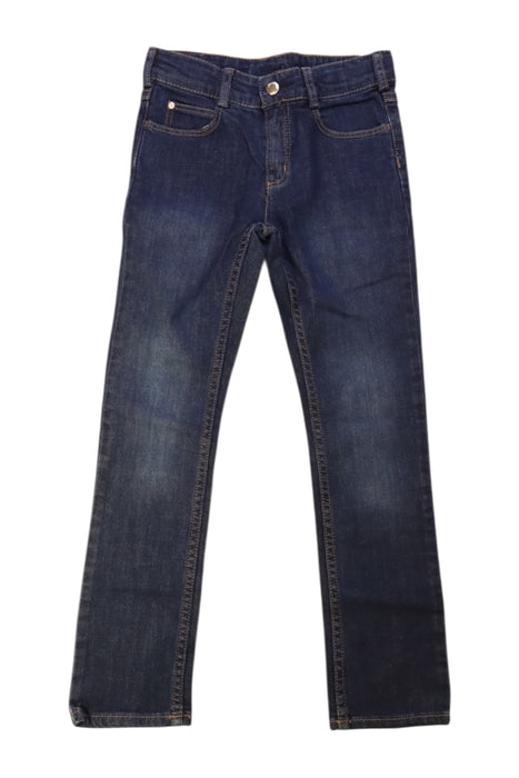 A Blue Jeans from Jacadi in size 8Y for girl. (Front View)