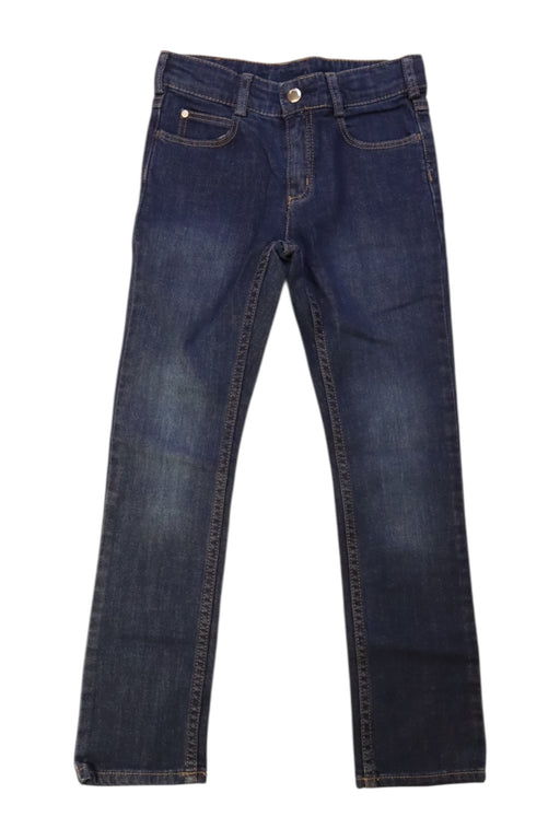 A Blue Jeans from Jacadi in size 8Y for girl. (Front View)