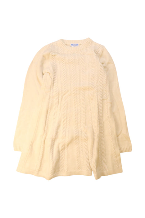 A Ivory Sweater Dresses from Jacadi in size 8Y for girl. (Front View)