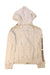 A Beige Zippered Sweatshirts from Abercrombie & Fitch in size 7Y for girl. (Back View)