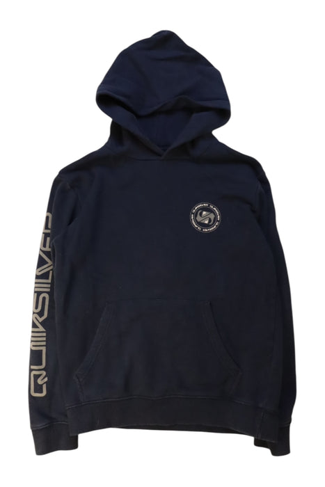A Navy Hooded Sweatshirts from Quiksilver in size 12Y for boy. (Front View)
