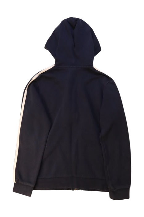 A Navy Hooded Sweatshirts from Adidas in size 12Y for neutral. (Back View)
