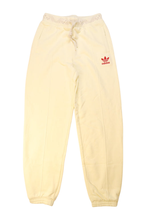A Ivory Sweatpants from Adidas in size 14Y for girl. (Front View)