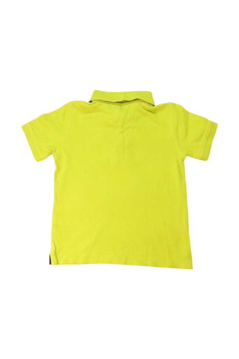 A Yellow Short Sleeve Polos from Tommy Hilfiger in size 4T for girl. (Back View)