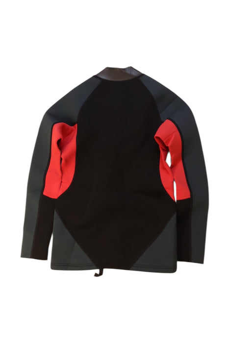 A Black Wetsuits from Speedo in size 10Y for girl. (Back View)