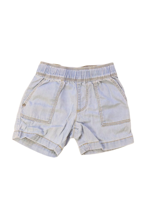 A Blue Shorts from Jacadi in size 6-12M for neutral. (Front View)