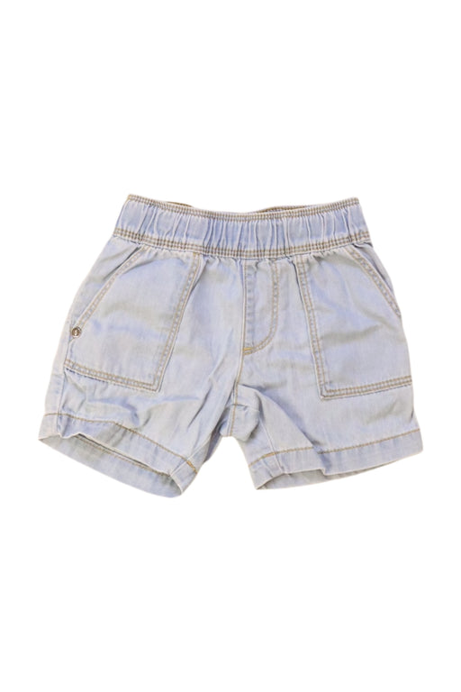 A Blue Shorts from Jacadi in size 6-12M for neutral. (Front View)