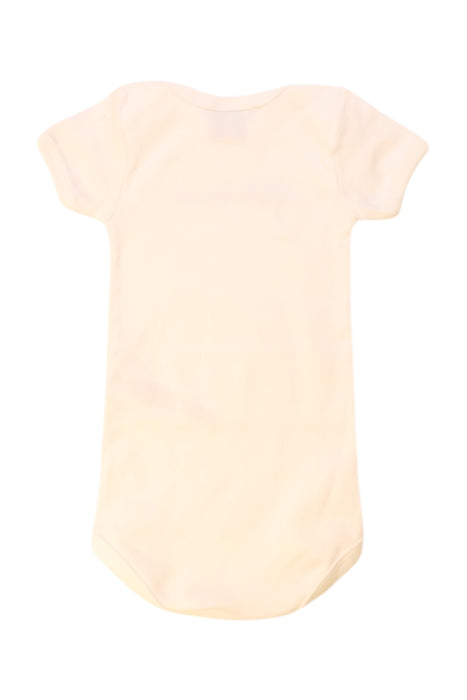 A Ivory Short Sleeve Bodysuits from Petit Bateau in size 6-12M for neutral. (Back View)