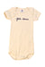 A Beige Short Sleeve Bodysuits from Petit Bateau in size 6-12M for neutral. (Front View)