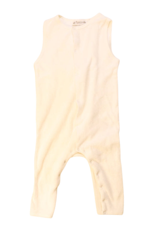 A Ivory Sleeveless Rompers from Bonpoint in size 6-12M for neutral. (Front View)
