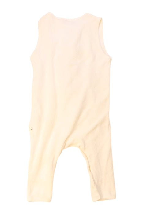 A Ivory Sleeveless Rompers from Bonpoint in size 6-12M for neutral. (Back View)