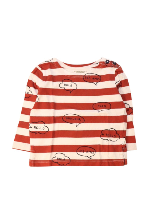 A Red Long Sleeve Tops from Bout'Chou in size 6-12M for neutral. (Front View)