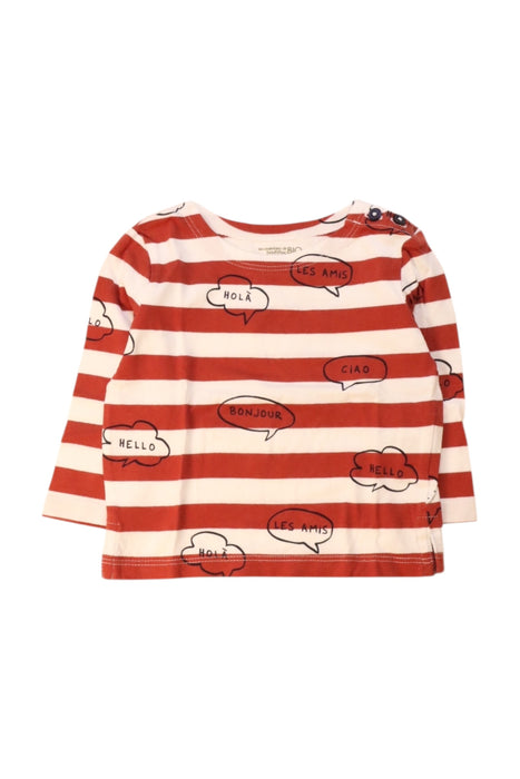 A Red Long Sleeve Tops from Bout'Chou in size 6-12M for neutral. (Front View)