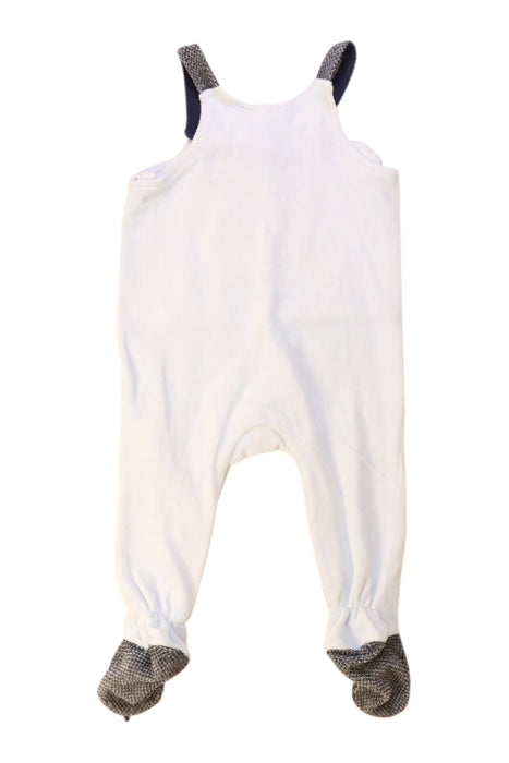 A White Long Overalls from Chicco in size 6-12M for neutral. (Back View)