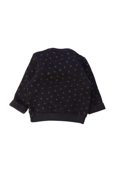 A Navy Crewneck Sweatshirts from Petit Bateau in size 6-12M for neutral. (Back View)