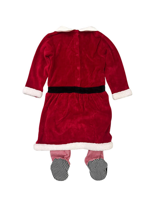 A Red Long Sleeve Jumpsuits from Jojo Maman Bébé in size 12-18M for girl. (Back View)