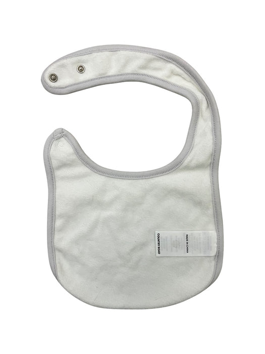 A Grey Bibs from Country Road in size 3-6M for neutral. (Back View)