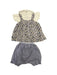 A White Shorts Sets from Ragmart in size 18-24M for girl. (Back View)