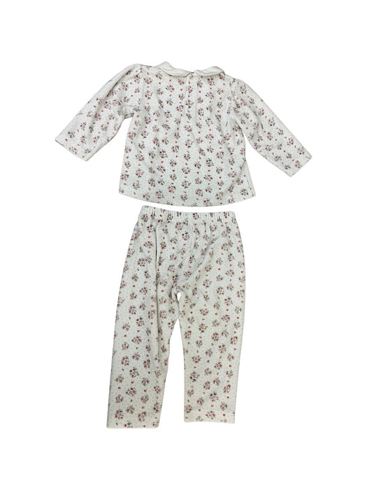 A White Pyjama Sets from Bout'Chou in size 12-18M for girl. (Back View)
