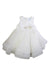A White Sleeveless Dresses from Tartine et Chocolat in size 4T for girl. (Front View)