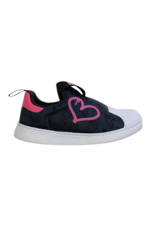 A Black Sneakers from Adidas in size 3T for girl. (Front View)