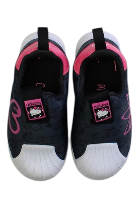 A Black Sneakers from Adidas in size 3T for girl. (Back View)