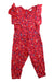 A Red Sleeveless Rompers from purebaby in size 12-18M for girl. (Front View)
