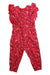 A Red Sleeveless Rompers from purebaby in size 12-18M for girl. (Back View)