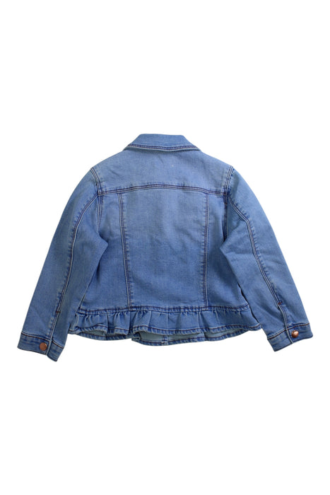 A Blue Lightweight Jackets from Seed in size 4T for girl. (Back View)