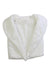 A White Dress Up Vests from Miniclasix in size 12-18M for girl. (Front View)