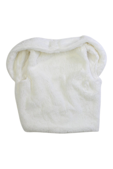 A White Dress Up Vests from Miniclasix in size 12-18M for girl. (Back View)