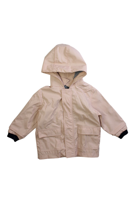 A Beige Rain Jackets from Petit Bateau in size 12-18M for girl. (Front View)