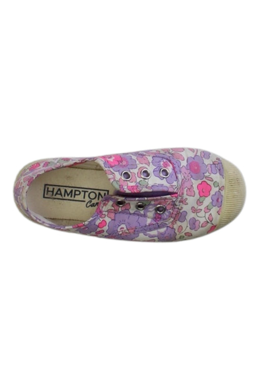 A Pink Slip Ons from Hampton Canvas in size 4T for girl. (Front View)
