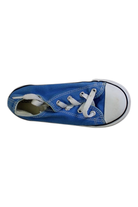 A Blue Sneakers from Converse in size 4T for neutral. (Front View)