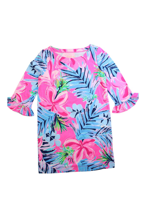 A Multicolour Long Sleeve Dresses from Lilly Pulitzer in size 6T for girl. (Front View)