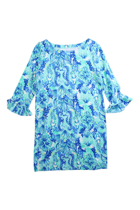 A Multicolour Long Sleeve Dresses from Lilly Pulitzer in size 6T for girl. (Front View)