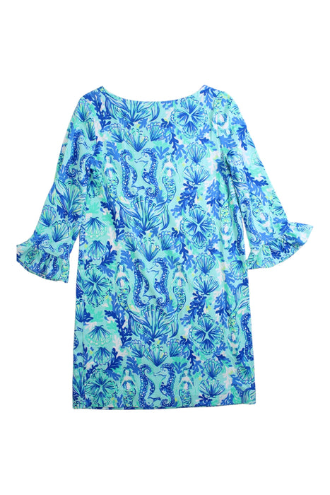 A Multicolour Long Sleeve Dresses from Lilly Pulitzer in size 6T for girl. (Back View)