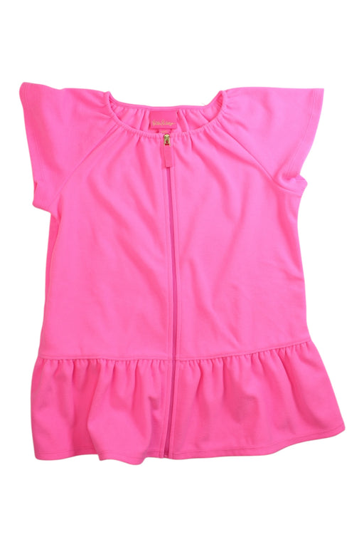 A Pink Sleeveless Tops from Lilly Pulitzer in size 4T for girl. (Front View)